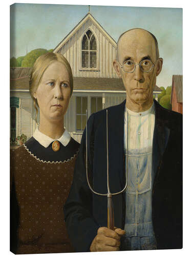 Canvas print American Gothic