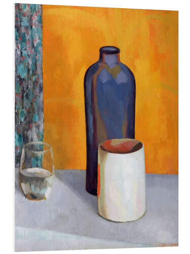 PVC print Still Life with a Blue Bottle