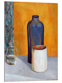 Gallery Print Stillleben mit einer blauen Flasche