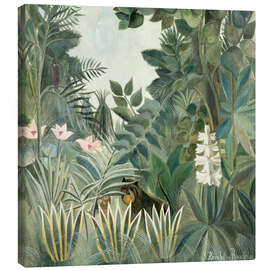 Canvas-taulu  The Equatorial Jungle - Henri Rousseau