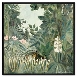 Gerahmter Kunstdruck Äquatorialer Dschungel