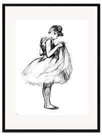 Framed art print Dancer in skirt