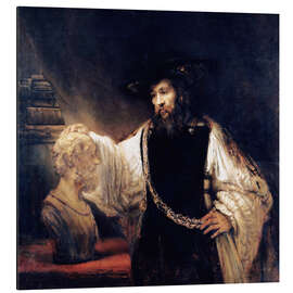 Magnettafel Aristoteles mit einer Büste von Homer