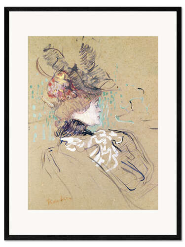 Framed art print Profile of a woman