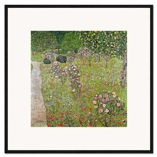 Kunsttryk i ramme Orchard with roses