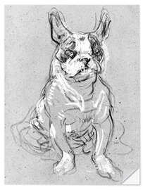 Wandsticker 'Bouboule', Bulldogge von Madame Palmyre La Souris