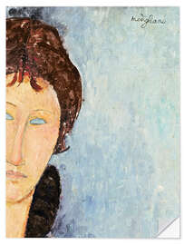 Selvklebende plakat Woman with Blue Eyes (detail)