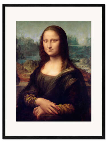 Gerahmter Kunstdruck Mona Lisa