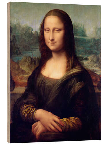 Cuadro de madera La Gioconda