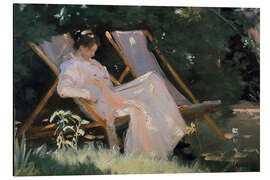 Magnettafel Frau des Künstlers im Garten, Detail