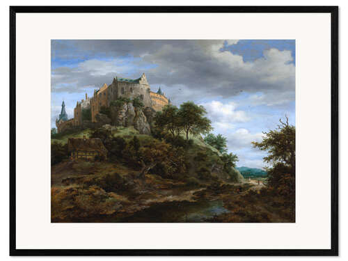 Impression artistique encadrée Le château de Bentheim