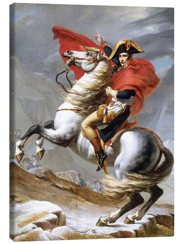 Canvas print Napoleon Crossing the Grand Saint-Bernard Pass