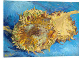Tableau en verre acrylique  Deux tournesols - Vincent van Gogh
