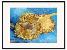 Gerahmter Kunstdruck Zwei Sonnenblumen