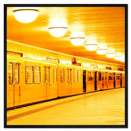 Gerahmter Kunstdruck Berlin U-Bahn