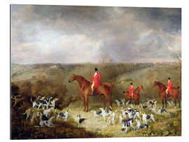 Tableau en plexi-alu Lord Glamis et ses chiens de chasse, 1823