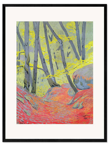 Kunsttryk i ramme Undergrowth