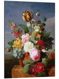 Aluminium print Bouquet of flowers in a vase