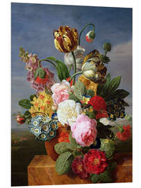 Foam board print Bouquet of flowers in a vase