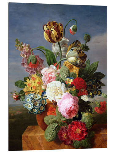 Gallery print Bouquet of flowers in a vase