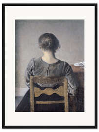 Gerahmter Kunstdruck Ruhe - Vilhelm Hammershøi