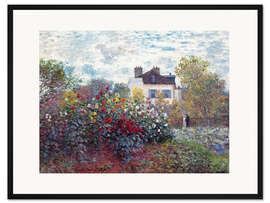 Gerahmter Kunstdruck Der Garten des Künstlers in Argenteuil