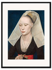 Gerahmter Kunstdruck Porträt einer Dame