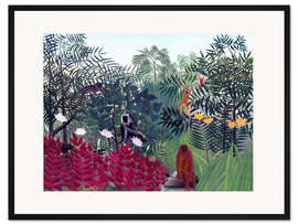 Gerahmter Kunstdruck Tropischer Urwald