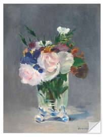 Naklejka na ścianę Flowers in a Crystal Vase