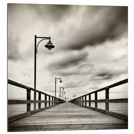 Gallery print sea bridge with seagulls | sw