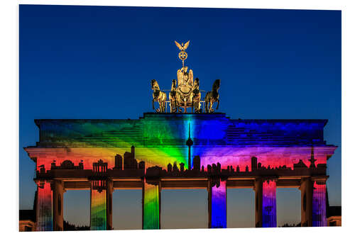 PVC-tavla Berlin skyline at the Brandenburg Gate