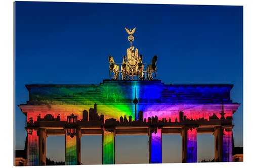 Gallery print Berlin skyline at the Brandenburg Gate