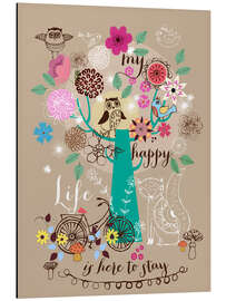 Magnettafel My happy new life