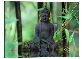 Magnettafel Buddha Bambus