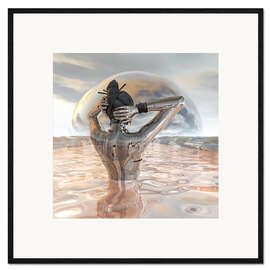 Ingelijste kunstdruk energy source II