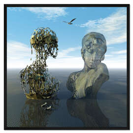 Gerahmter Kunstdruck Gestern und morgen