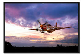 Gerahmter Kunstdruck Mustang Scramble