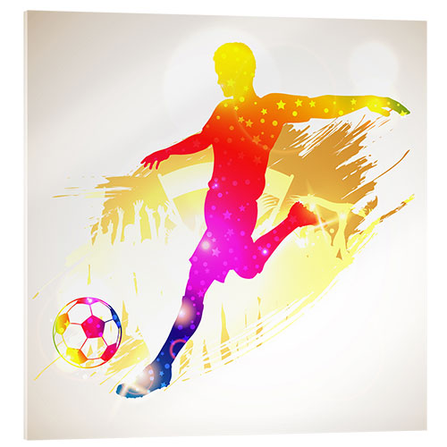 Acrylglasbild Fußballspieler I