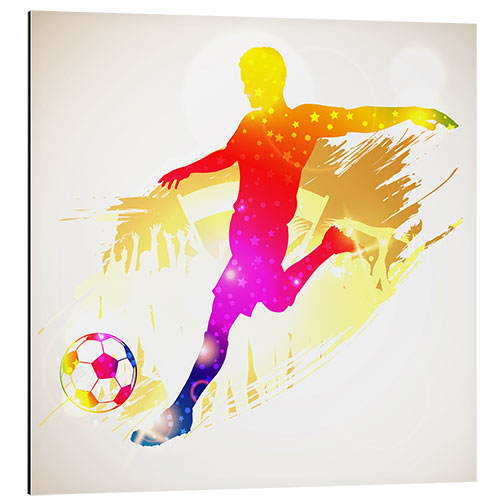 Aluminium print Soccer Player I