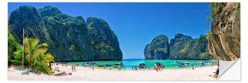 Selvklebende plakat Maya Bay - The Beach - Thailand