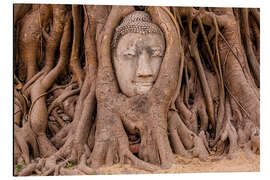 Magnettafel Buddha-Kopf Ayutthaya Thailand