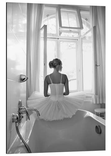 Quadro em alumínio Ballerina the bathroom