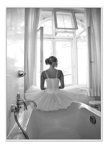 Acrylglas print Ballerina the bathroom