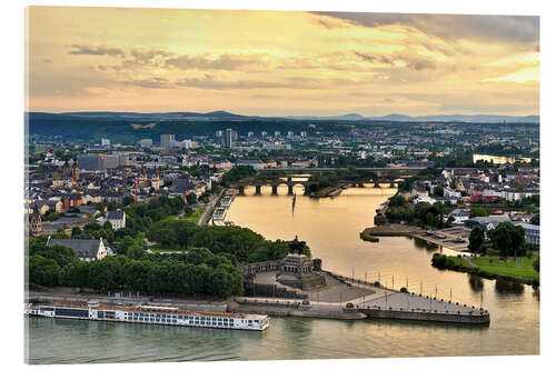 Akrylbilde Deutsches Eck Koblenz