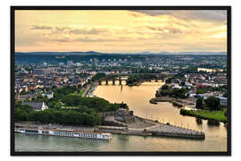 Gerahmter Kunstdruck Koblenz Deutsches Eck