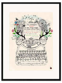 Stampa artistica con cornice Intelligent fool