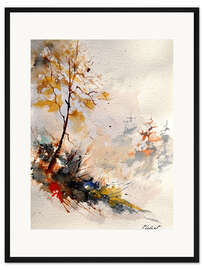 Gerahmter Kunstdruck Waldstudie