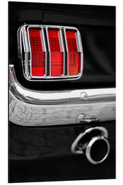 Aluminiumsbilde Ford Mustang tail