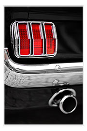 Wall print  Ford Mustang tail - pixelliebe