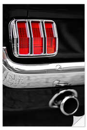 Wandsticker Ford Mustang Heck